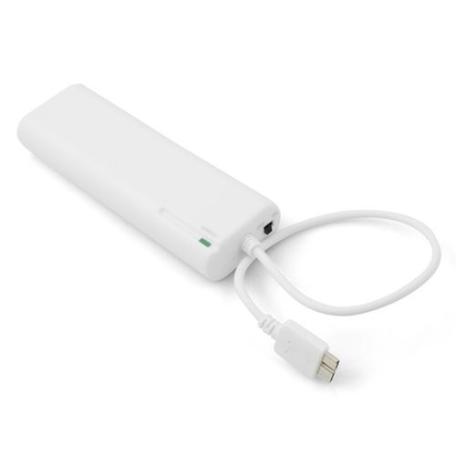 System-S Micro USB 3.0 Esterno Batteria Pacco Caricabatteria Bianco