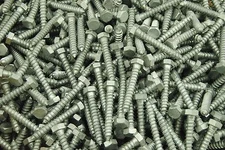 (80) Hex Head 3/8 x 2-1/2 Lag Bolts Galvanized Wood Screws