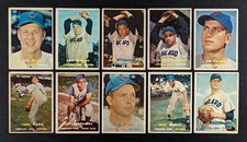 1957 Topps Chicago Cubs Lot 10 Cards