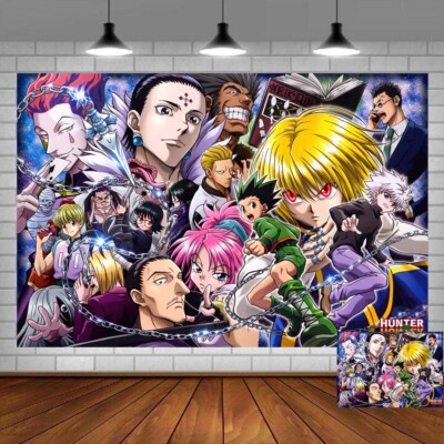 Hunter×Hunter Kinder Geburtstag Partyzubehör Banner Hintergrund Vinyl 5x3FT