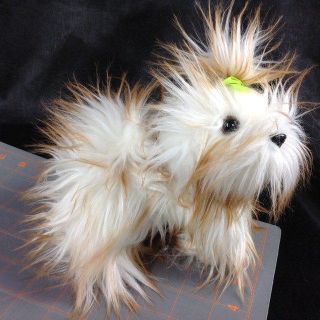 Battat Caramel Mix Shaggy Yorkshire Terrier Yorkie Stuffed 7in Plush