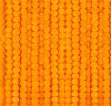 5 Pcs Artificial Marigold Flower Garland 5 Feet Long Indian Wedding Decor