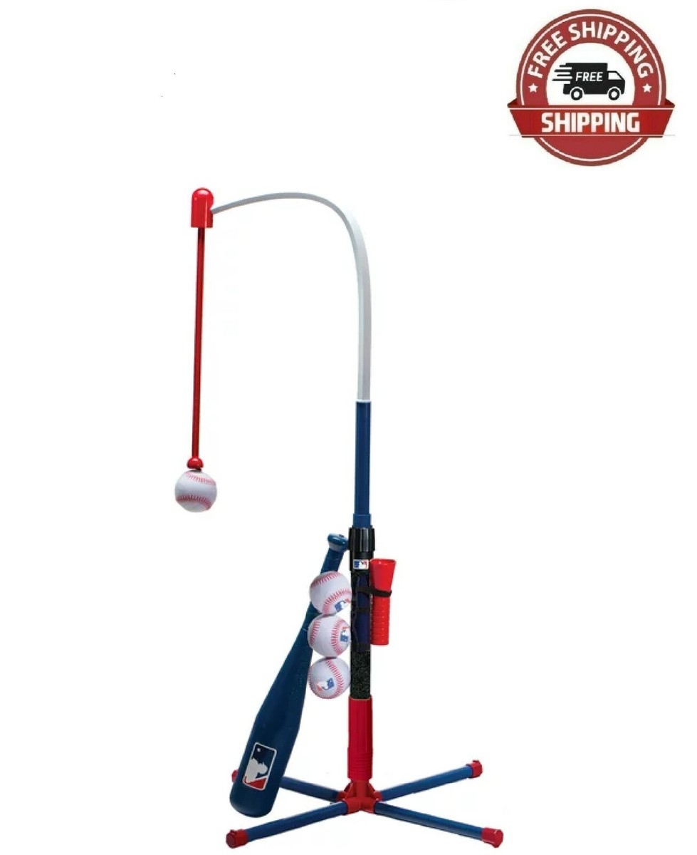 Adjustable Baseball Batting Tee For Adults & Youth – Height 26" To 39", With Flexible Rubber Top & Carrying Bag