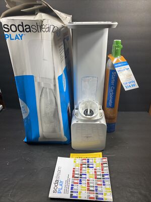 Sodastream Play Sparkling Water Maker White Make Your Own Small Large Bottles