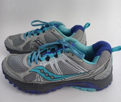 Saucony Running Shoes Excursion TR10 Women's Gray Blue 8.5 Sneakers S15301-13