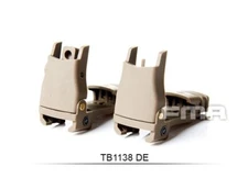 FMA MFT Back Up Polymer Flip Up Front Sight Set (DE) TB1138-DE