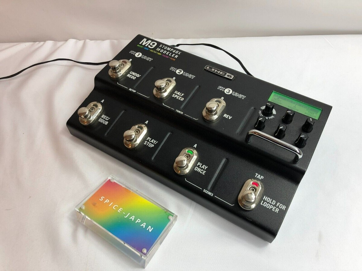 ジャンクLINE 6 M9 Stompbox Modeler LINE6 M9 Stompbox Modeler W/adapter Guitar Effect Pedal In