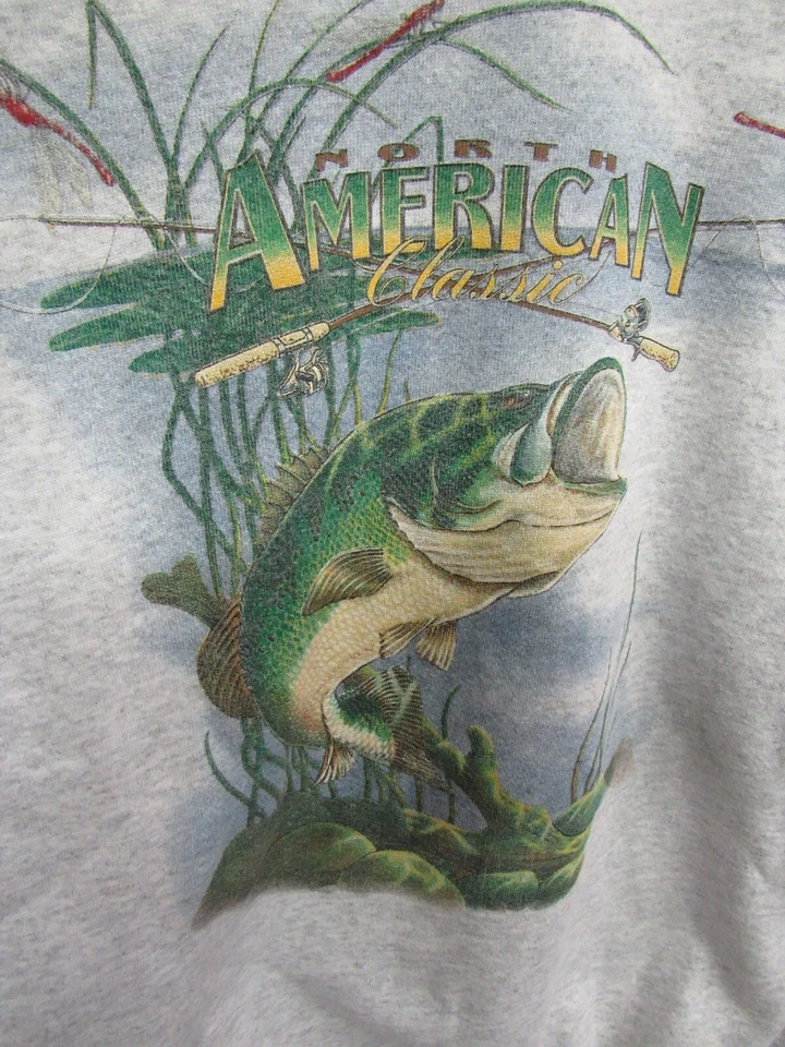 Vintage Van Heusen North American Classic Fishing Sweatshirt Large #4934 - Image 2 of 4