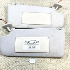 2006-2009 RANGE ROVER SPORT HSE LIGHTED SUNVISOR SHADE SET SUN VISORS CREAM OEM