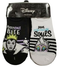 Disney Villains Women's 10 Pairs No Show Stay Put Liner Socks Shoe Size 4-10