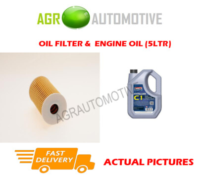 Oilk Filter Rio DIESEL OIL FILTER + C1 5W30 ENGINE OIL FOR KIA RIO 1.5 110 BHP 2007-08 ...