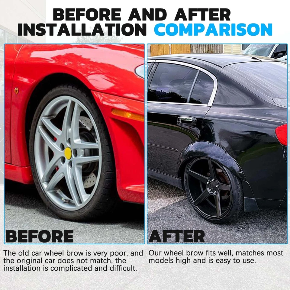 4 расширителя крыльев колесные арки очень широкий комплект кузова для Jaguar XK XJ XF XE X-Type - Изображение 3 из 4