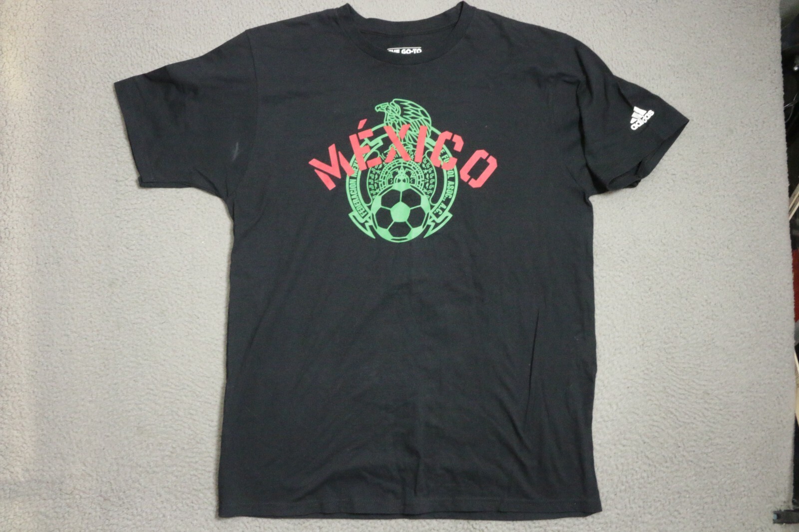 Adidas Mexico Soccer Shirt Men's Large Black
