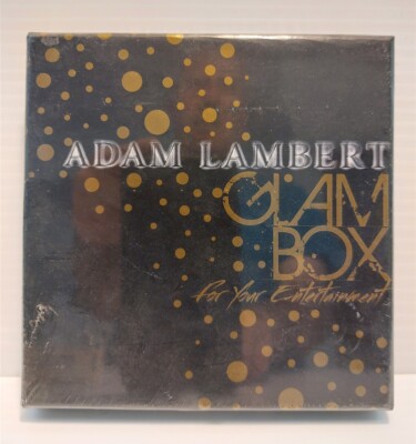 ADAM LAMBERT - FOR YOUR ENTERTAINMENT - GLAM BOX - CD EP DVD MOUSE PAD - SEALED