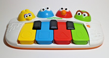 SESAME STREET Singing Friends Toy Piano Elmo Oscar Big Bird Cookie Monster WORKS