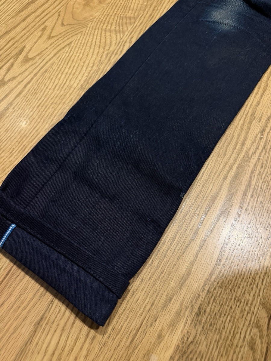 United Stock Dry Goods Selvedge Denim Slim Jeans 29 Fits 31x32.5 Slight 1020 View 6