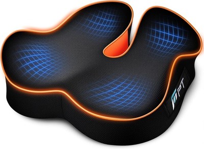 POOTACK Memory Foam Sitzkissen, U-förmige Stütze für Bürostuhl & Auto