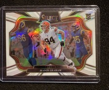 2025 Panini Select Mason Graham Field Level White Prizm # 34/35 Browns Rookie