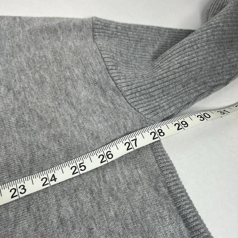 Suéter Moderno Soul Comfort Hilo Cuello Simulado Bolsillos Gris Jaspeado M L Súper Suave Foto 3 de 4