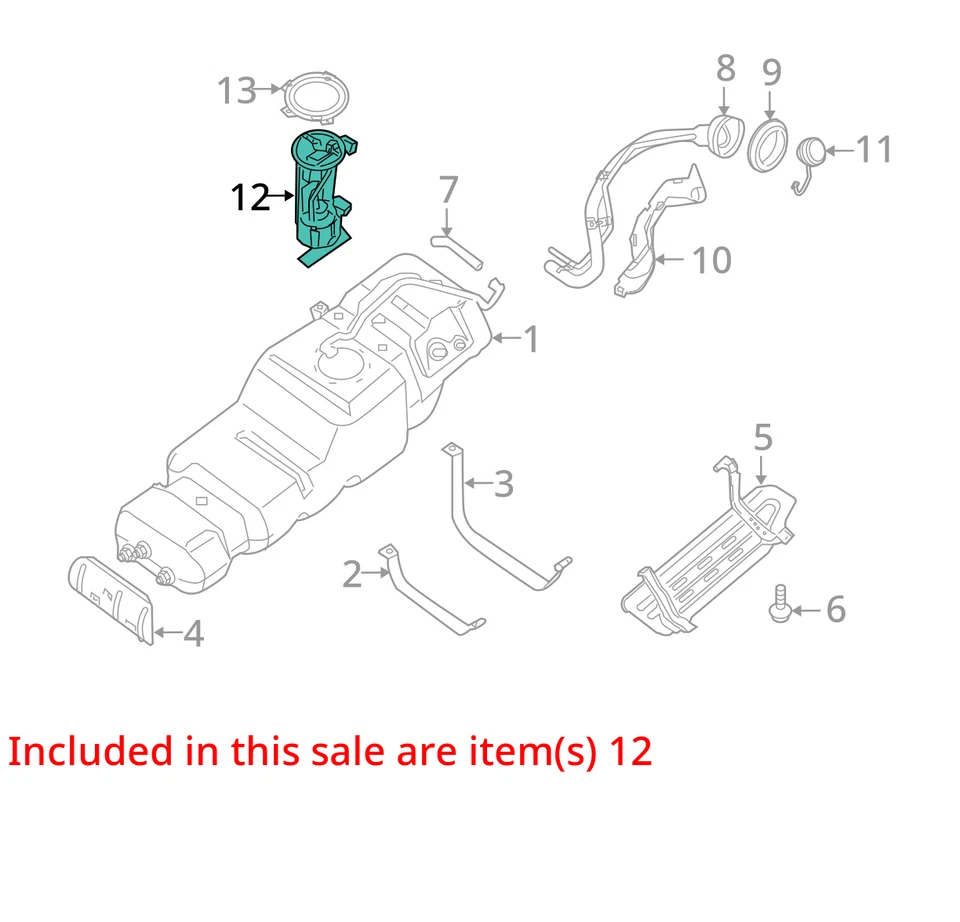 Fuel Pump Assembly Without Flex Fuel Fits 07-15 ARMADA 29898779 — 第 3/4 张图片