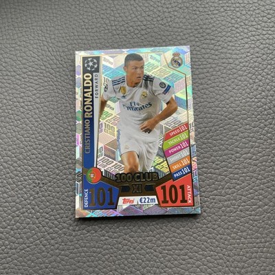 Cristiano Ronaldo 100 Club XI #428   2017-18 Topps Match Attax UCL Real Madrid