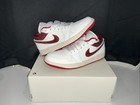 Air Jordan 1 low SE ruby sail White red hj9338-106 Women Sz 10.5 Men Sz 9