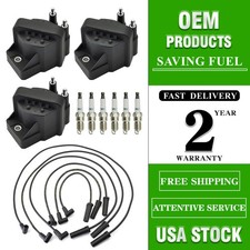 3x Dr39 Ignition Coil 6x Iridium Spark Plug Wires For Chevy Buick Pontiac 3.8l