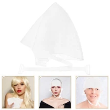 Reusable Dye Hat Tint Cap For Hair Color Highlighting Hairdressing W/ Needle