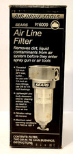 Sears Airline Filter Model 916009 w/ Bushings & Manual 3/8" NEW NOS Vintage