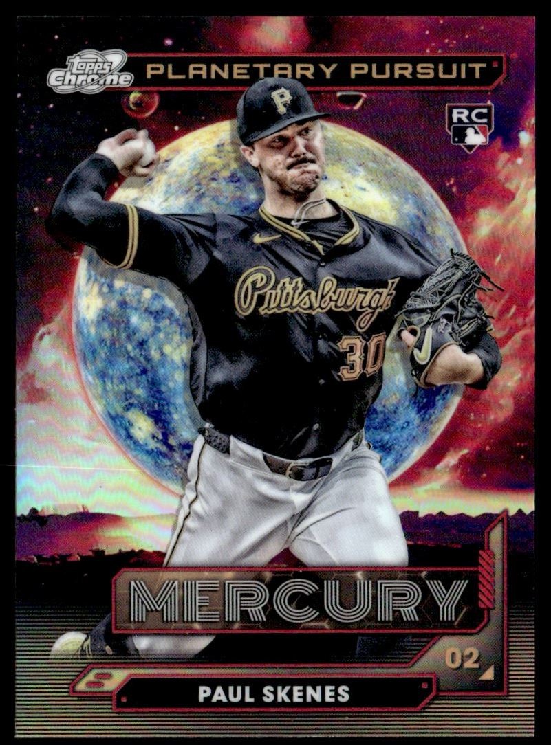 2024 Topps Chrome Cosmic Planetary Pursuit Mercury Paul Skenes Pittsburgh