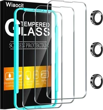 Wiaocit 3 Pack Tempered Glass Screen Protector for iPhone 16e-Transparent 