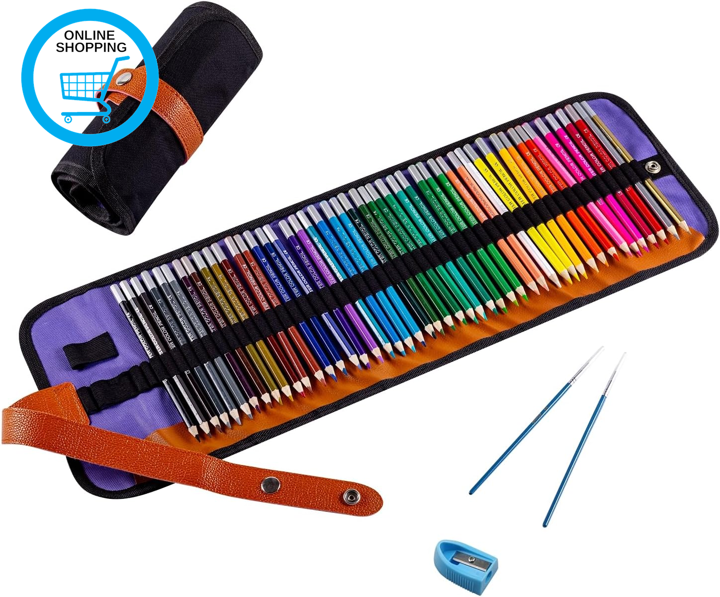 Watercolor Pencils Set, 48 Assorted Colors Artist Colored Pencils for Adults, Pr