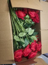 50 Long Stem Artificial Red Roses