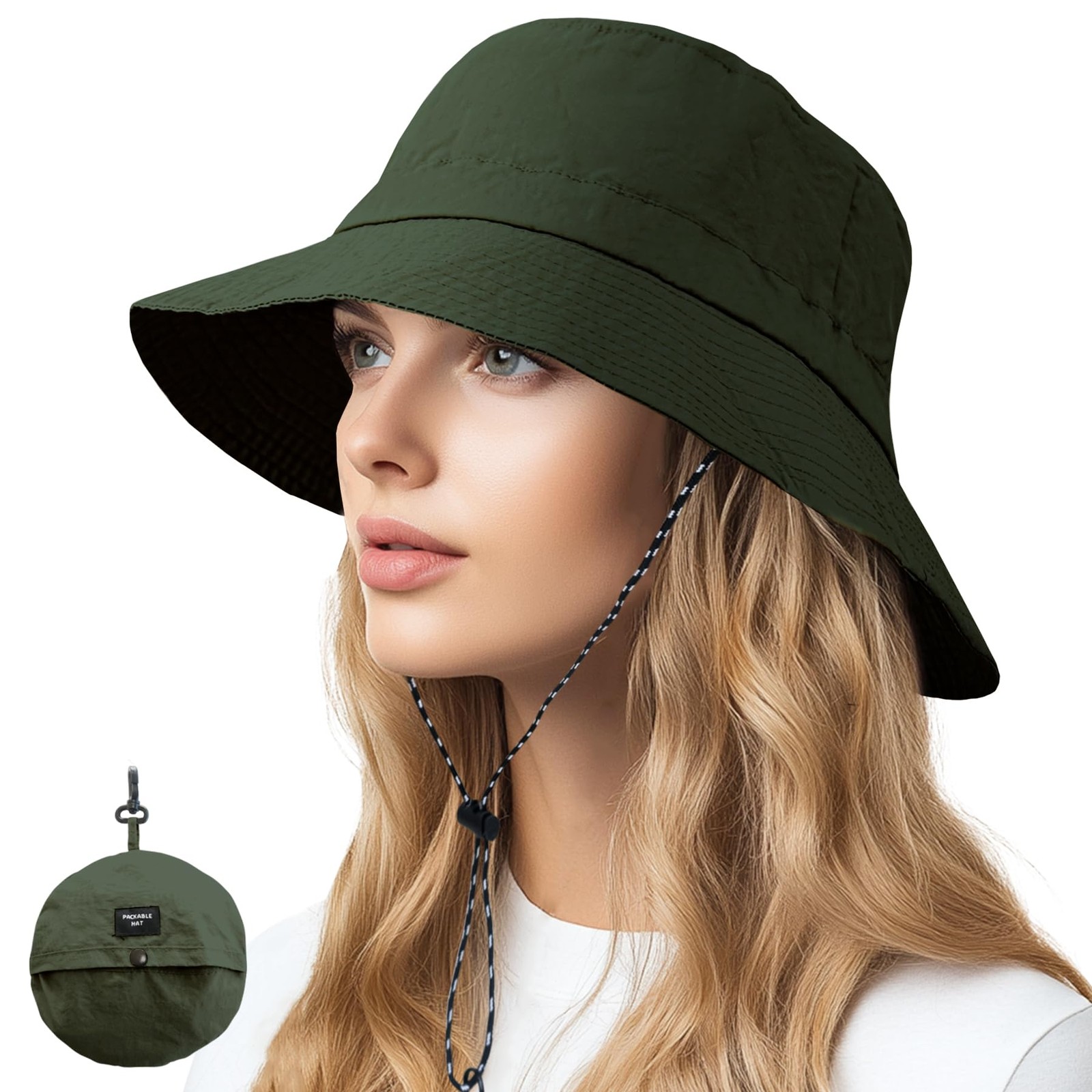 Waterproof Quick Dry Bucket Hats for Woman Men Packable Foldable Rain Sun Hat...