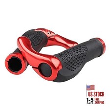 BlueSunshine The Comfiest Ergonomic Bicycle Handlebar Rubber Grips with Red