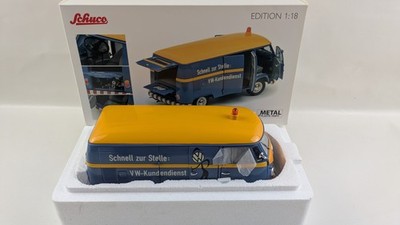 SCHUCO 1:18 MODELL VW T1 VW ,,KUNDENDIENST'' NEU OVP  