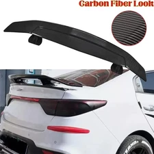 46" Rear Trunk Spoiler Racing GT Lip Wing Carbon Fiber Style For Kia K3 Upper