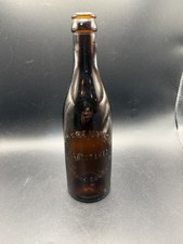Antique Geo Brehm & Son Baltimore County MD Amber Glass Pre Prohibition Bottle