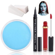 Sally Makeup Kit, Sally Face Costume Cosplay Accessories for Women, Corpse Br