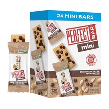Perfect Bar Protein Bars, Mini Dark Chocolate Chip PB, 24 x .88 oz 24 Count