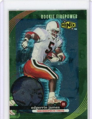 Edgerrin James 1999 Upper Deck Ionix Rookie Firepower Colts