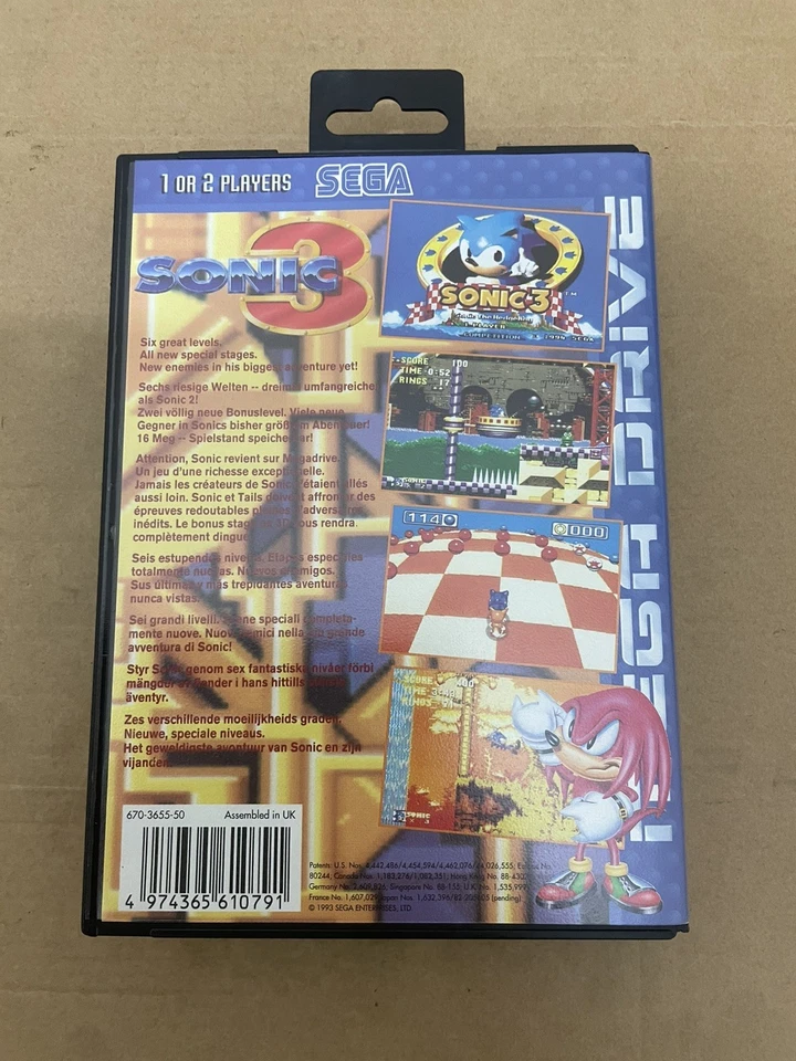 Sega MegaDrive Sonic The Hedgehog 3 CIB Pal Version Boxed Fast Despatch Next Day - Image 3 of 4