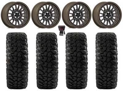 Valor V14 15'' Wheels Root Beer 33'' Ridge Ripr Tires Can-Am Maverick X3