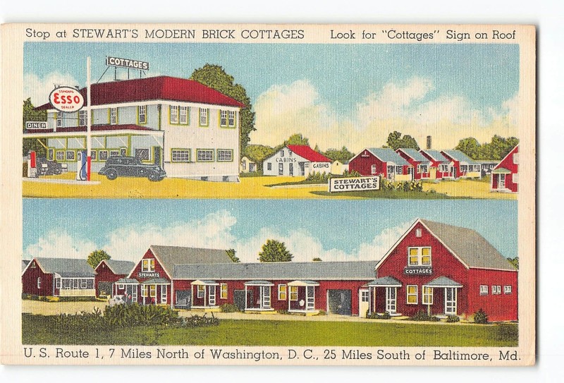 Baltimore Maryland MD Postcard 1930-1945 Stewart's Modern Brick Cottages