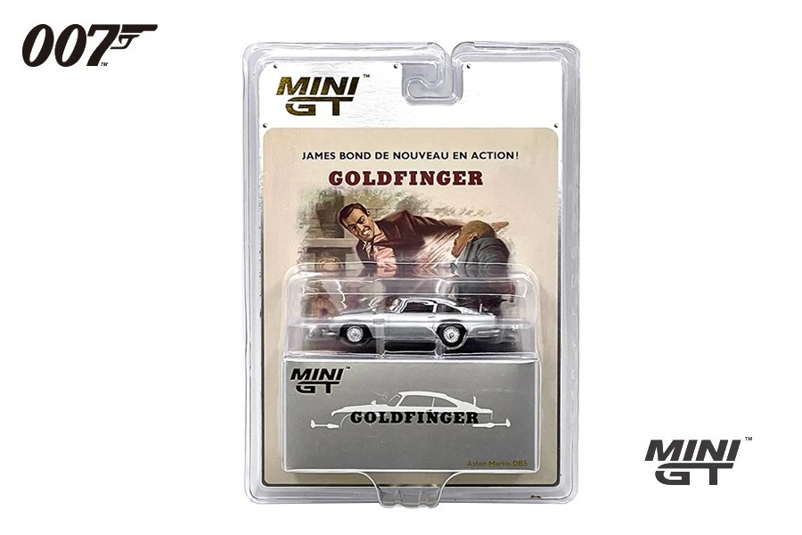 MINIGT GOLDFINGER ASTON MARTIN DB5 - JAMES BOND DE NOUVEAU EN ACTION! 007 - MGT0 - Immagine 3 di 4