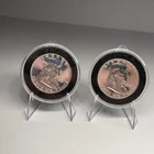 1961 & 1963 Silver Proof Franklin Half Dollars Lot of 2 90%  Silver