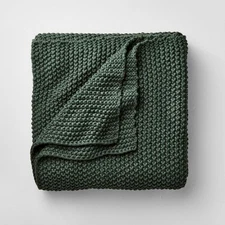 King Knit Blanket Dark Teal - Casaluna