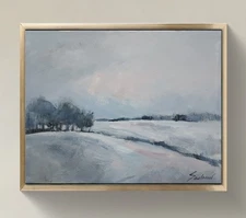 Original Impressionist Painting on 11 in x14 in Canvas - Signed by the Artist