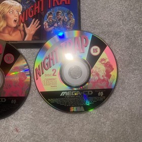 SEGA MEGA CD NIGHT TRAP ⭐⭐ BOXED COMPLETE  MANUAL RARE GAME ⭐⭐ & wolf child 