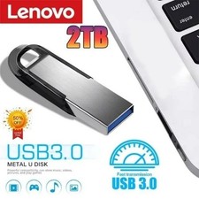 Lenovo 2TB USB 3.2 Flash Drive High Speed Metal Memory Stick USA Stock
